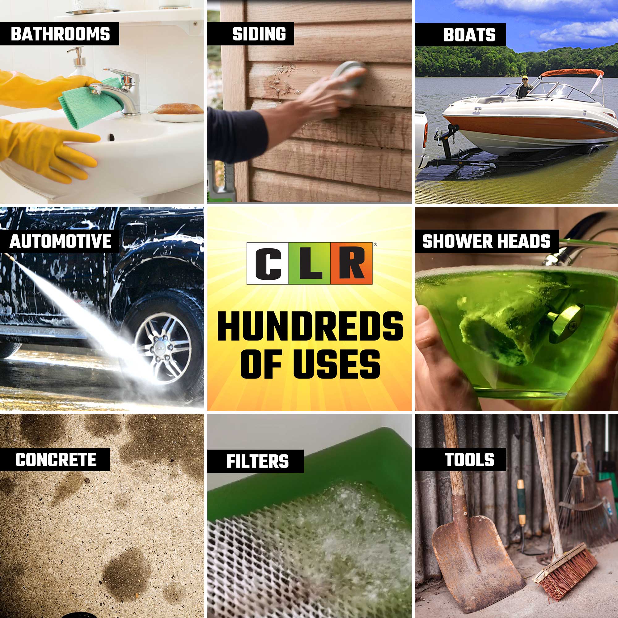 Calcium Lime & Rust Remover, Household Cleaner, 1 Gallon (128 Oz) Bottle