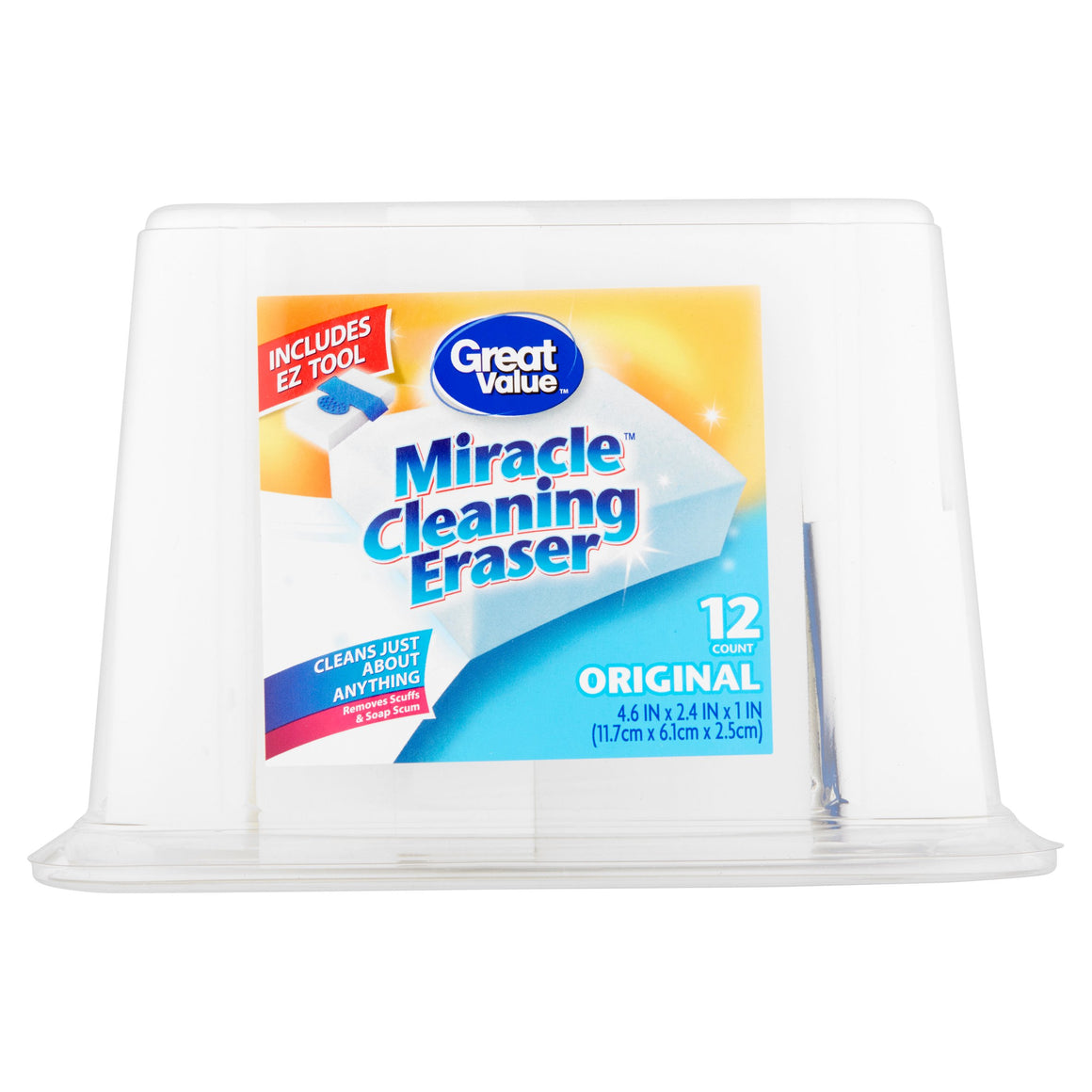 Miracle Cleaning Erasers with EZ Tool, 12 Count