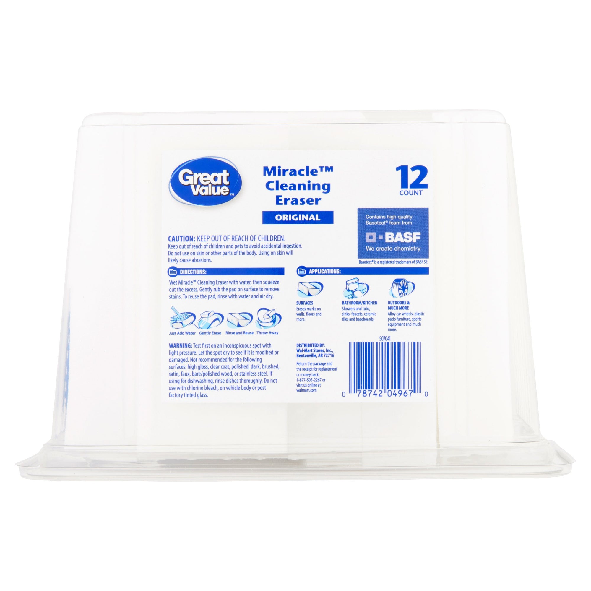 Miracle Cleaning Erasers with EZ Tool, 12 Count