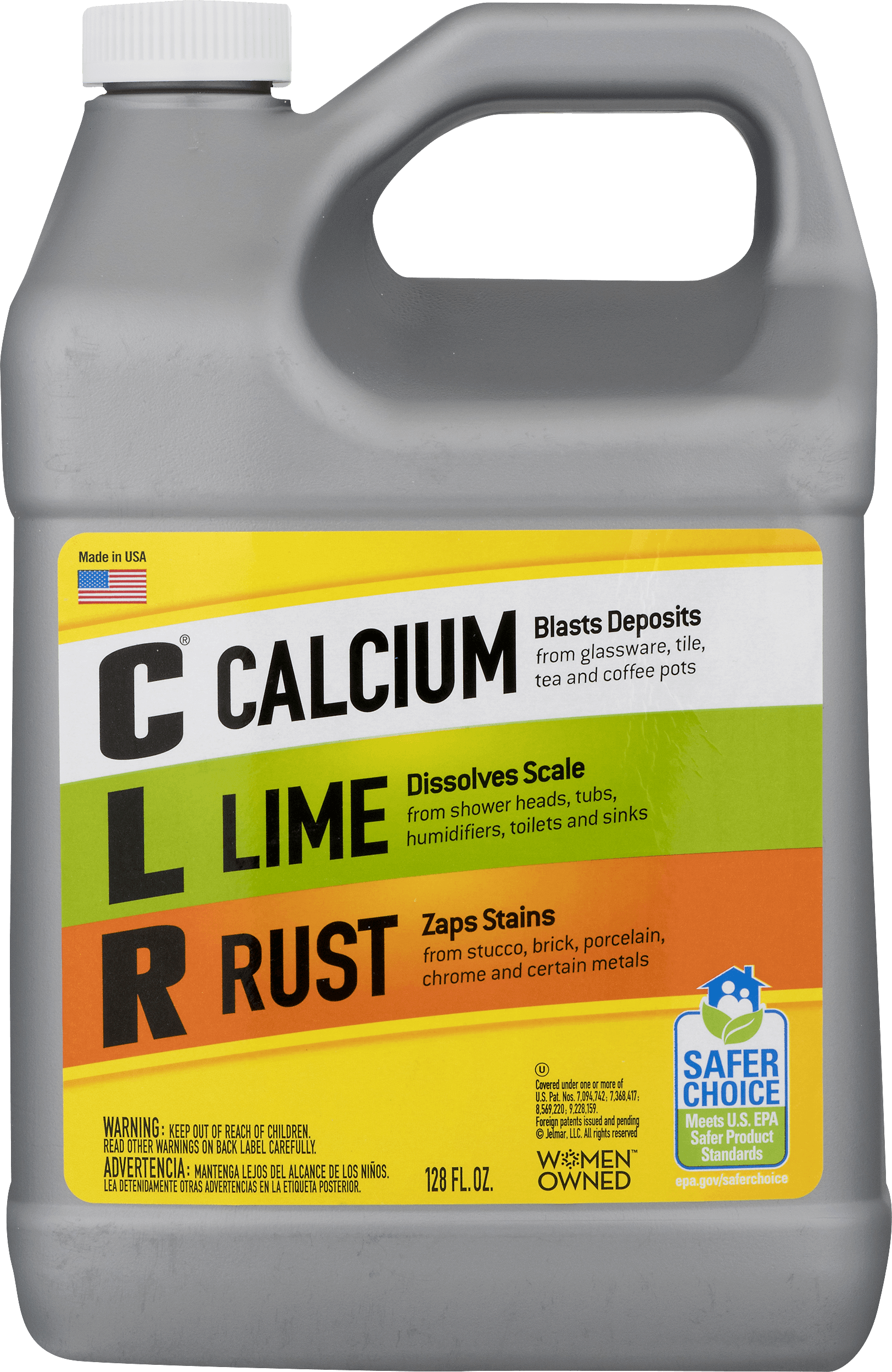 Calcium Lime & Rust Remover, Household Cleaner, 1 Gallon (128 Oz) Bottle
